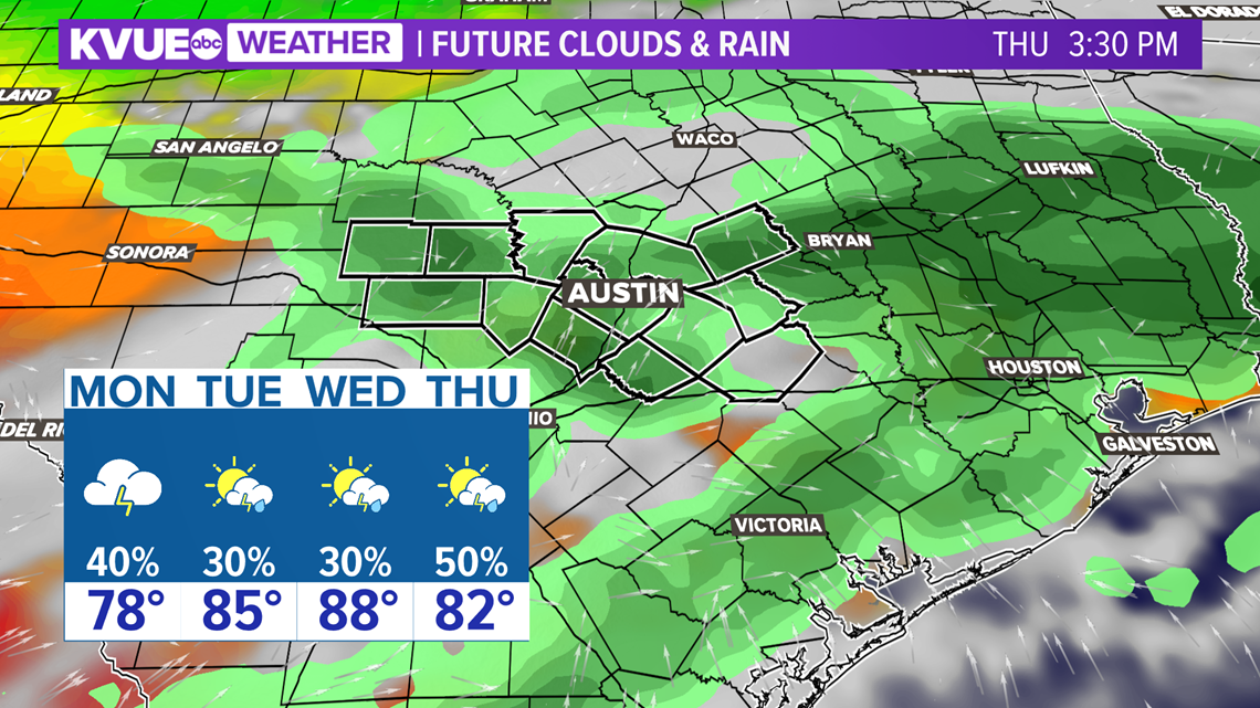 Austin weather Timeline of storms Thursday through the weekend