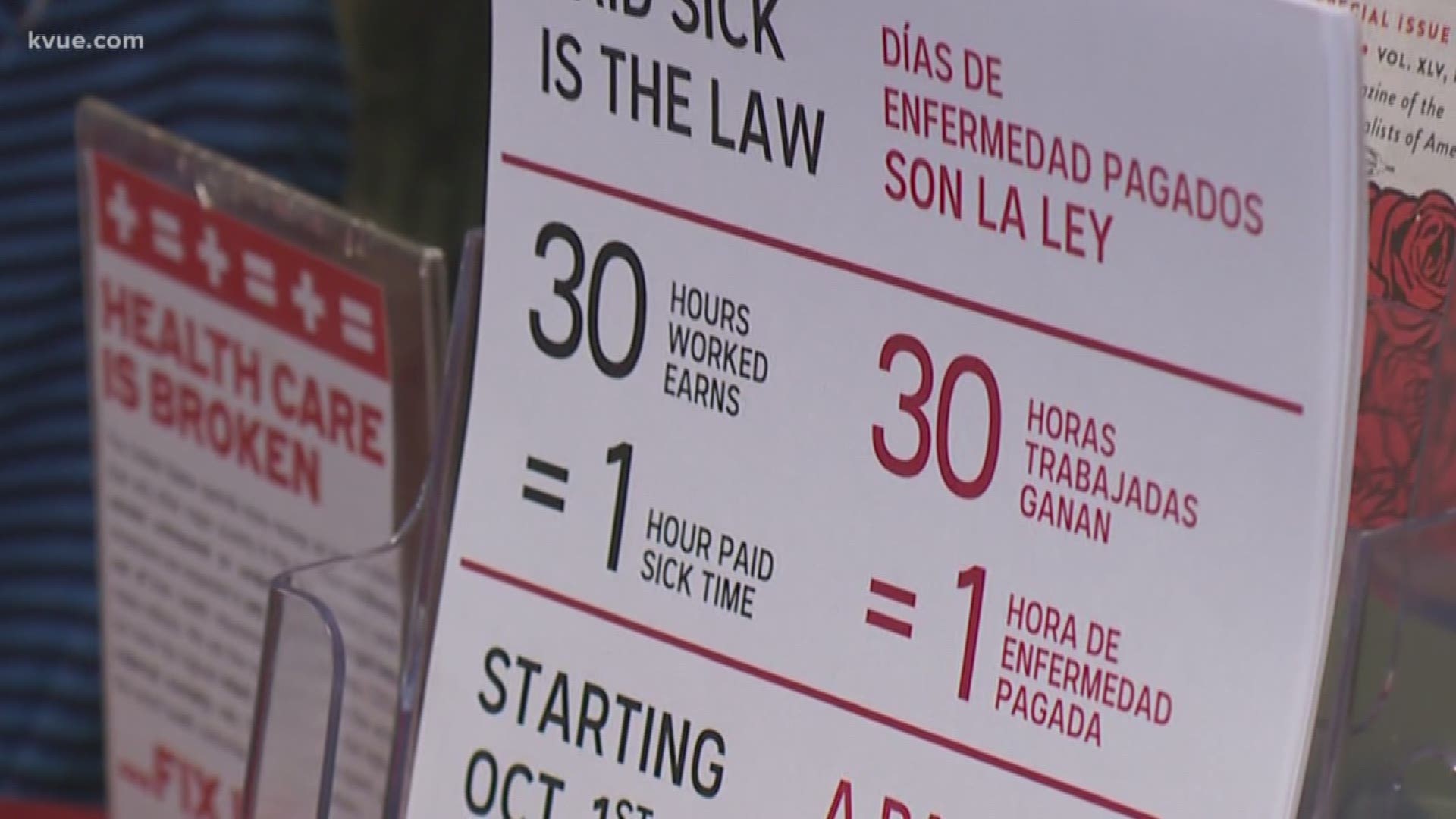 It's been an uphill battle for those in favor of Austin's paid sick leave ordinance. The community came together Sunday to keep the conversation moving forward.
