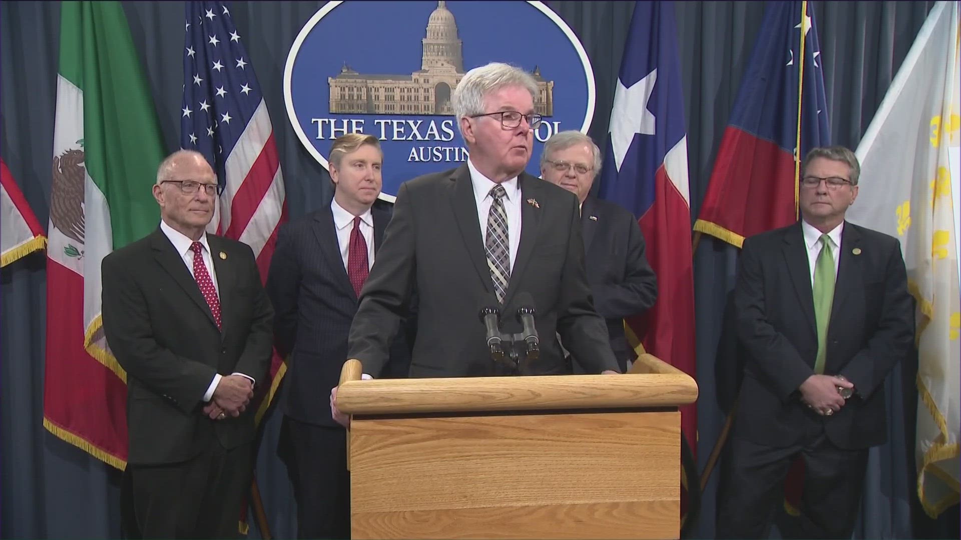 Lt. Gov. Dan Patrick and a group of Republican state senators unveiled the upper chamber's property tax relief bill on Tuesday. KVUE's Natalie Haddad has more.
