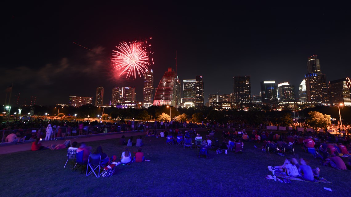 July 4th celebrations around Austin, Texas