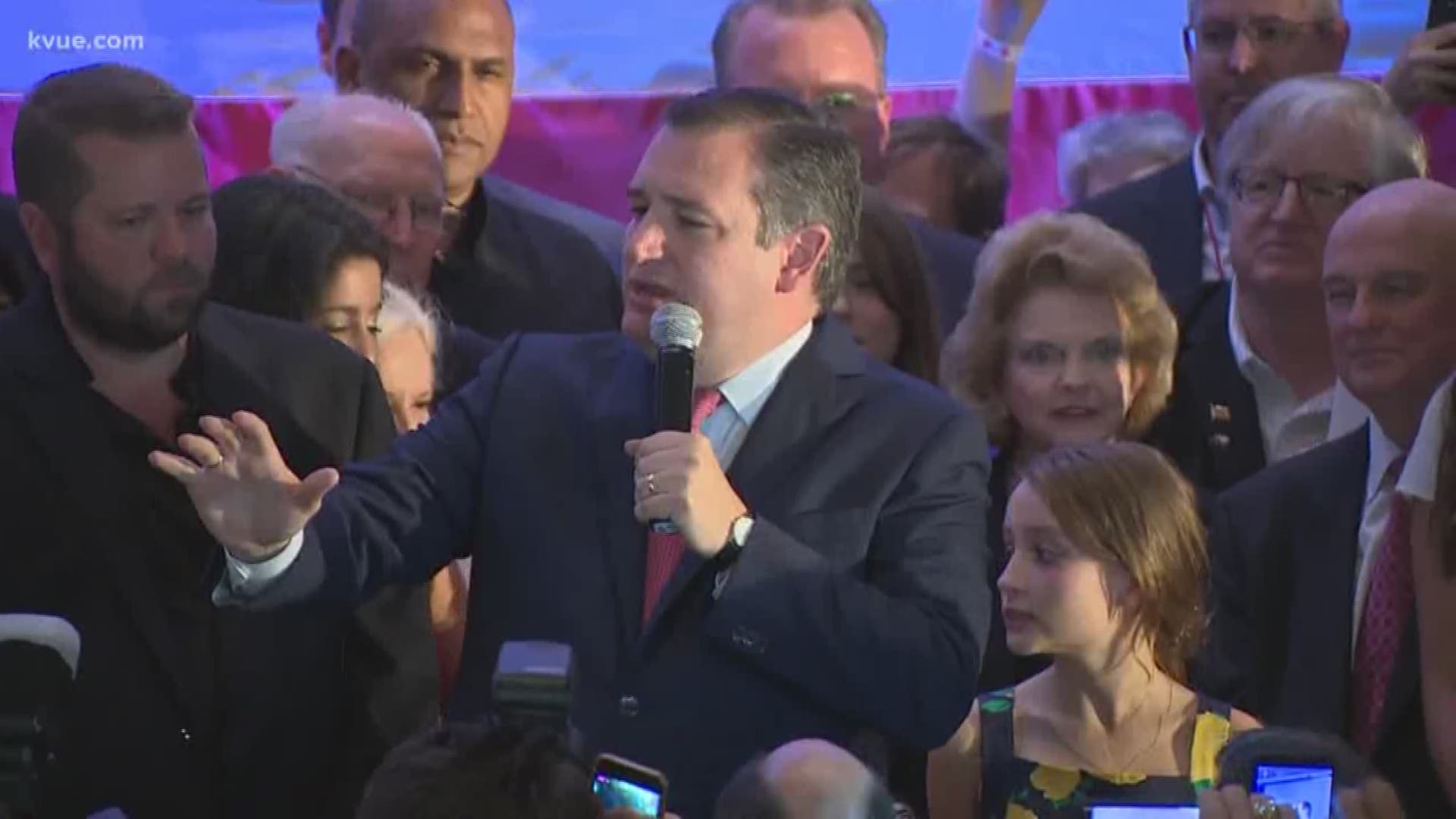 Sen. Ted Cruz speaks in Houston after winning the U.S. Senate race against Beto O'Rourke.