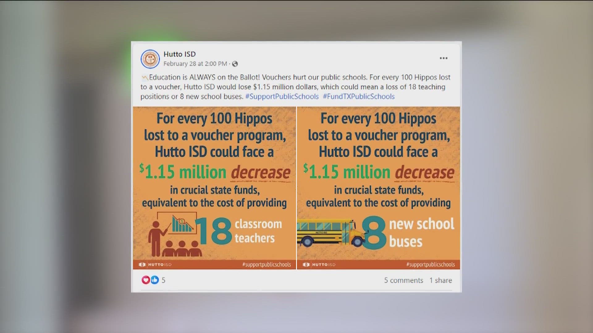 Hutto ISD leaders are responding after Texas Attorney General Ken Paxton sued the district for alleged illegal electioneering.