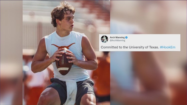 Nation's No. 1 recruit commits to UT: QB Arch Manning picks the Longhorns