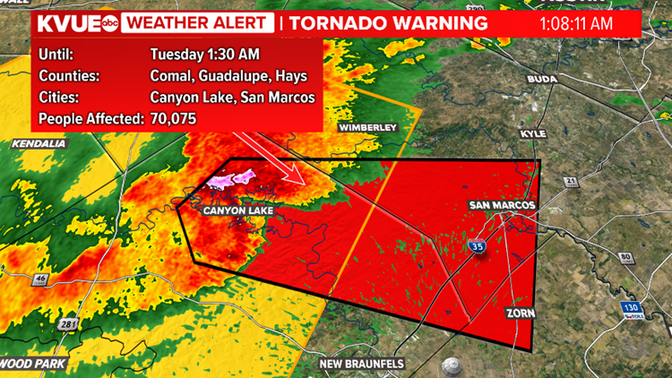 Strong to severe storms continue to push through Central Texas | kvue.com