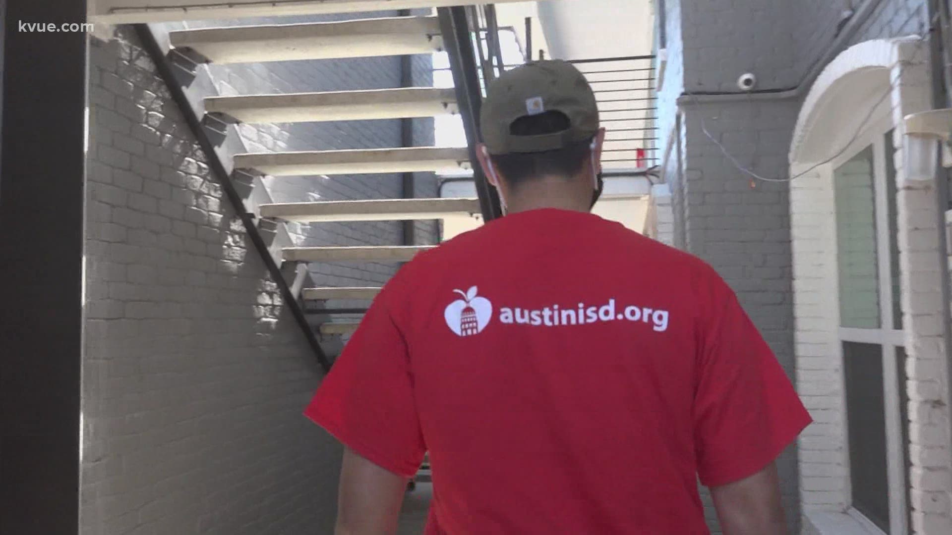 Volunteers from Austin ISD went knocking on doors on Saturday. The goal was to reach out to students who have transferred or not shown up to school.