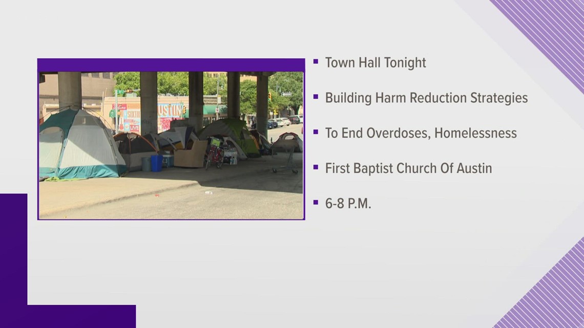 Austin residents impacted by overdoses and homelessness will hold a town hall with officials
