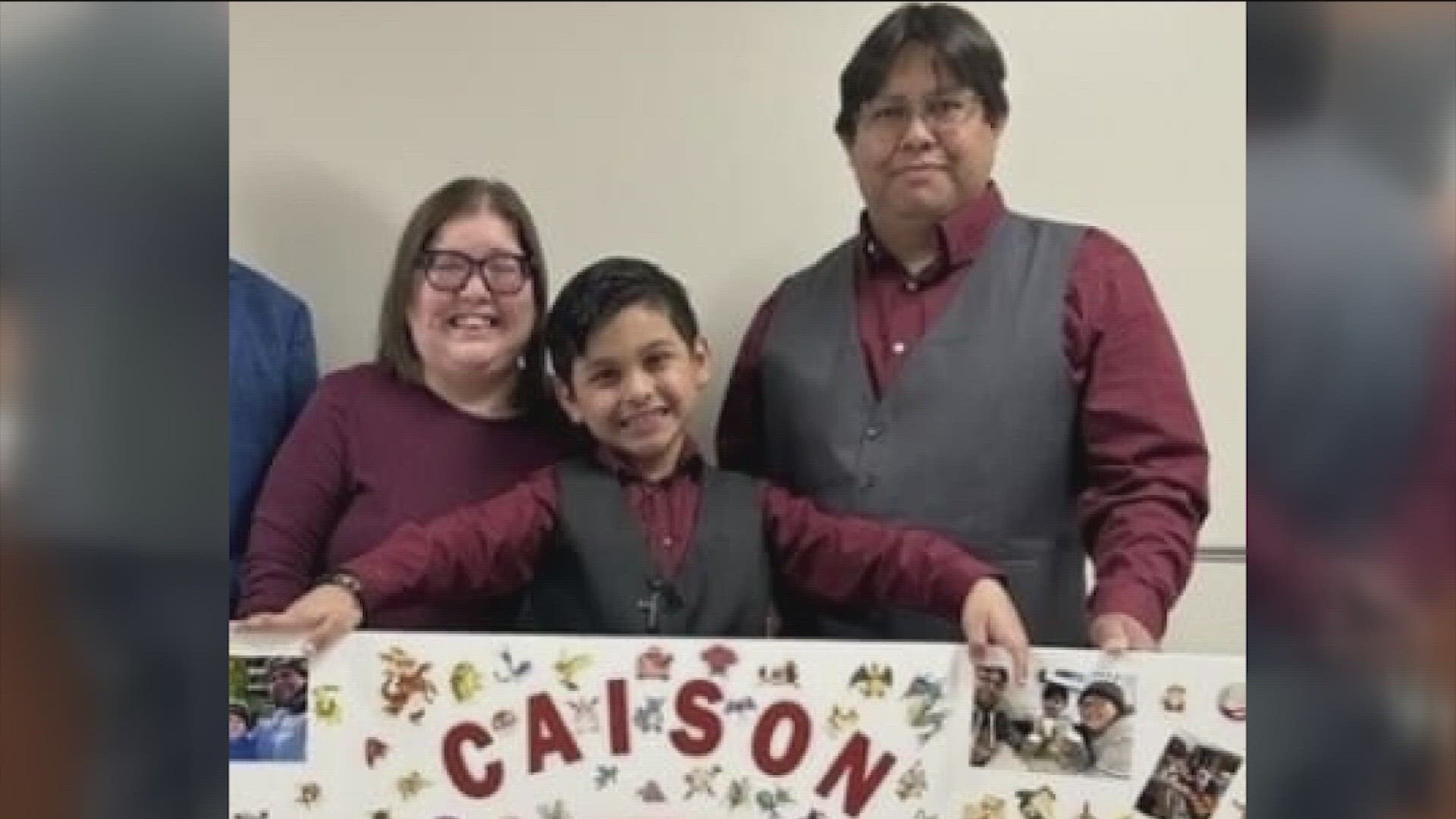Caison's adoption was recently made official!