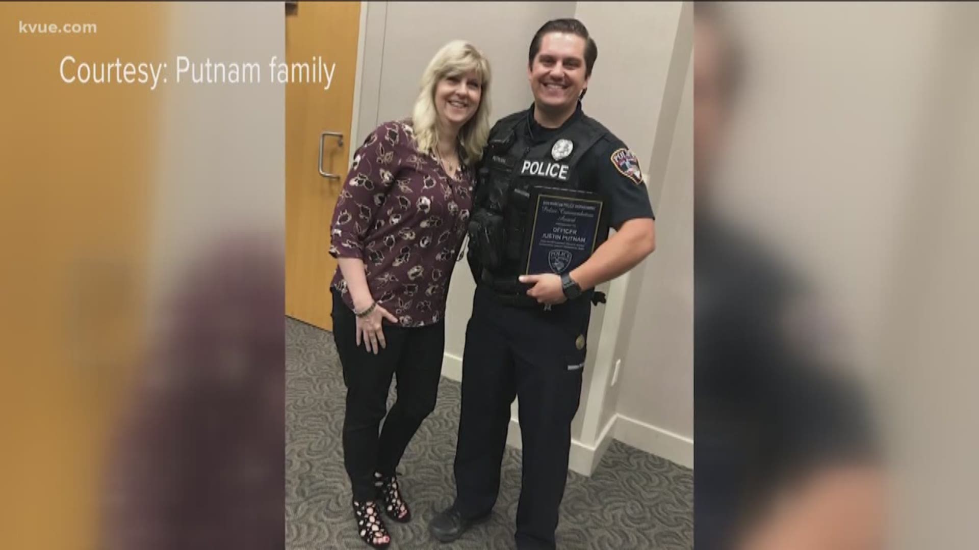 KVUE's Mike Marut spoke with the family of Justin Putnam, who was killed in the line of duty.