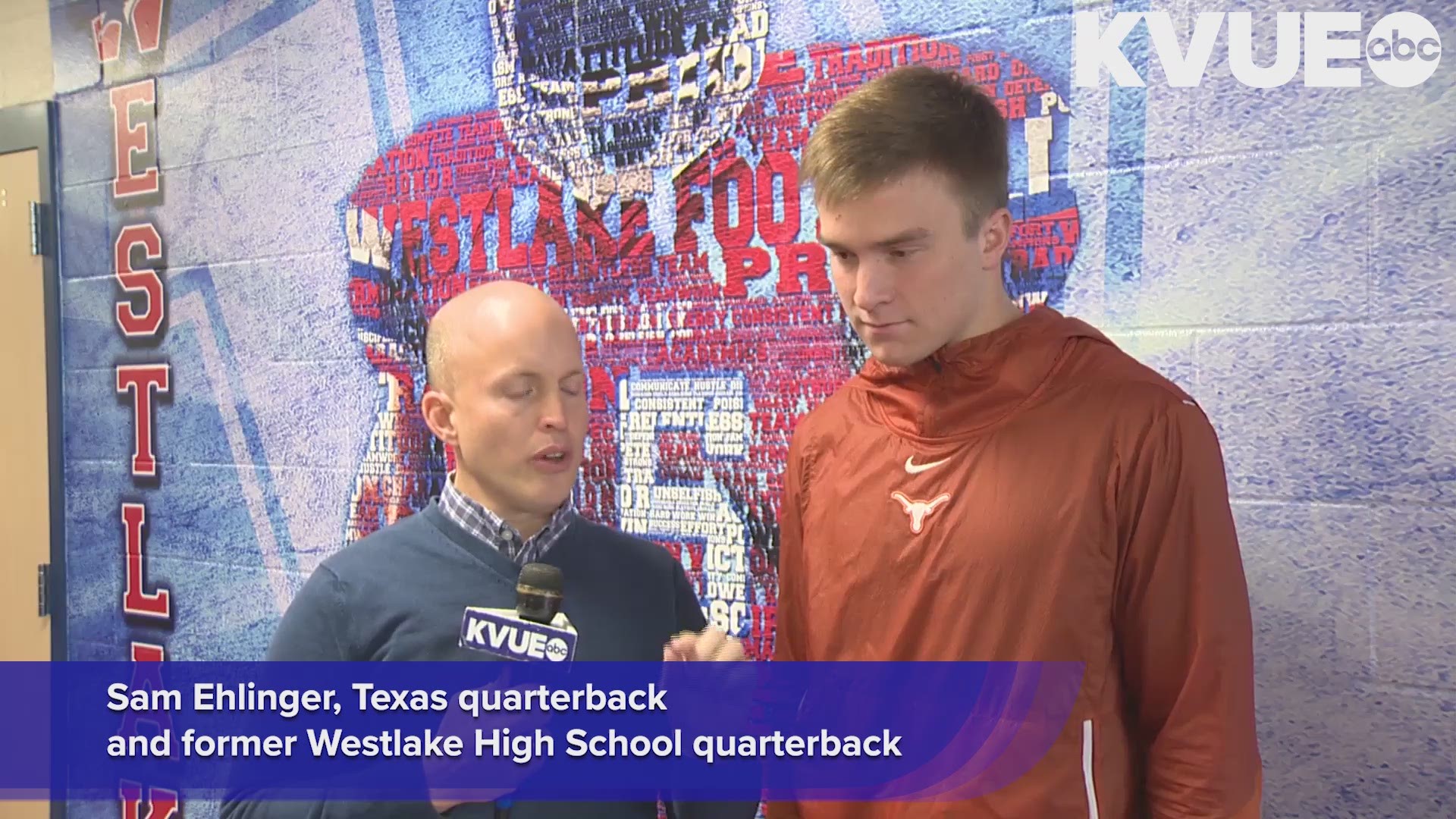 Sam Ehlinger, Texas Longhorns’ quarterback and former Westlake High School quarterback, talked with KVUE’s Shawn Clynch about the connection he shares with Drew Brees and Nick Foles: They all played for the same high school in Austin.