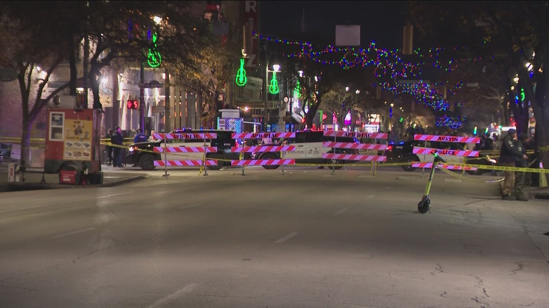 The suspect, 29-year-old Trei Michael Adriec Hernandez, was shot and killed by police after a dispute escalated outside a Sixth Street bar.