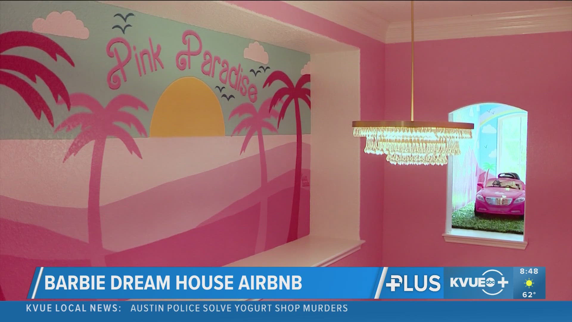 Texas woman transforms Airbnb into Barbie dreamhouse