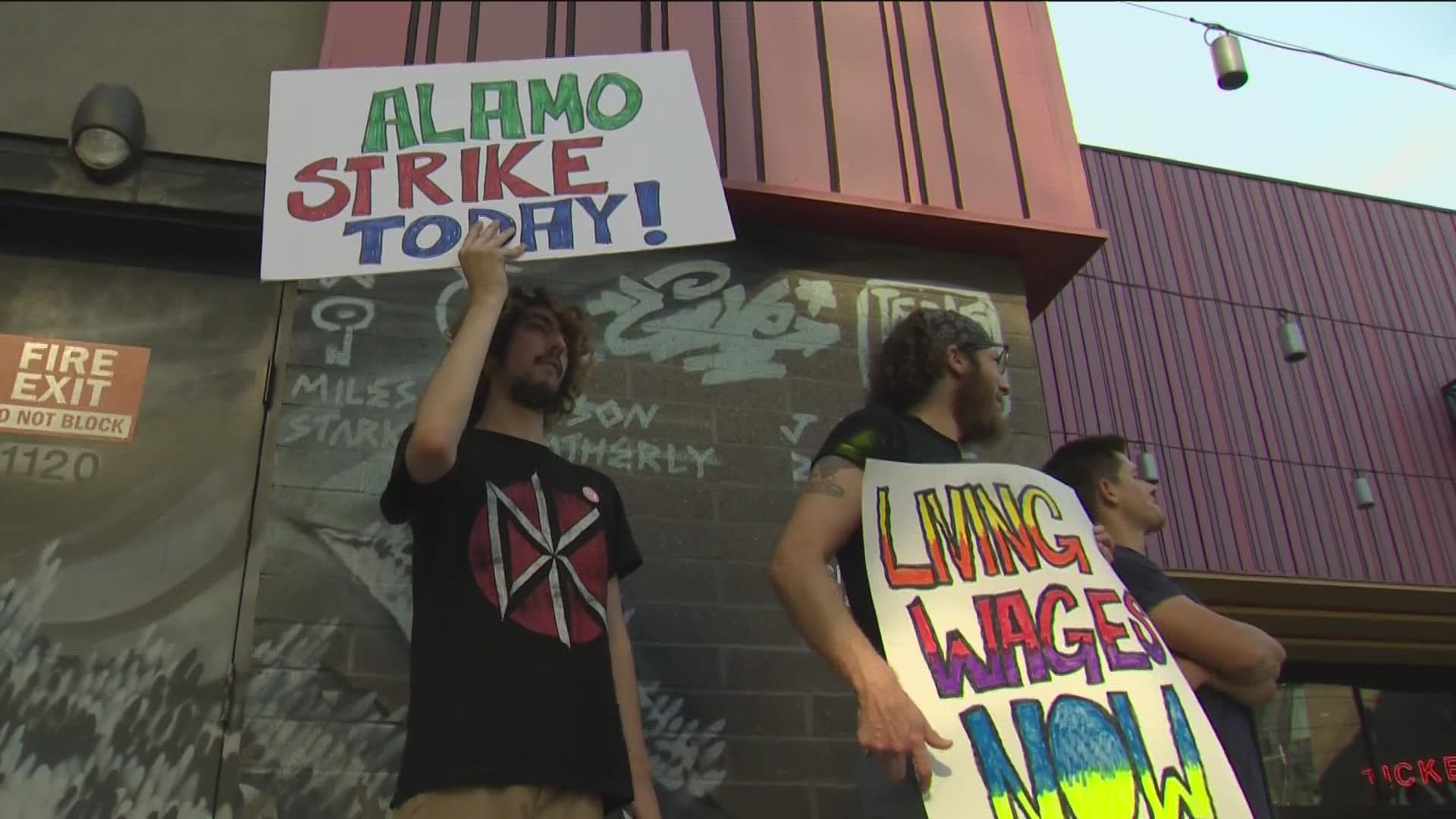 Workers at an Alamo Drafthouse in South Austin are accusing the company of union-busting. They say a worker was fired after trying to organize and push for more pay.