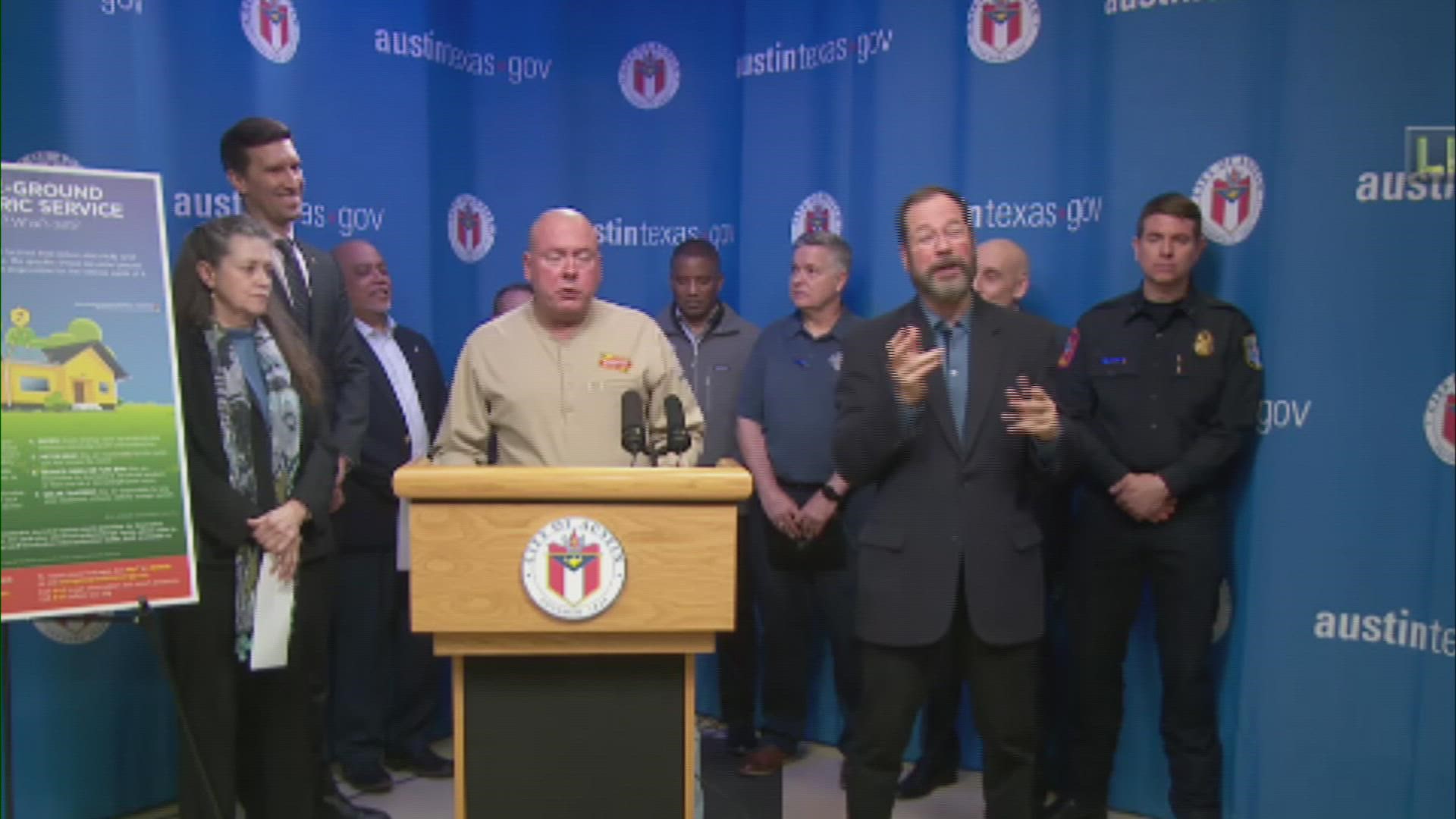 City officials provided an update on road, power and other restoration efforts being made to help bring the City back to normal after the ice storm.