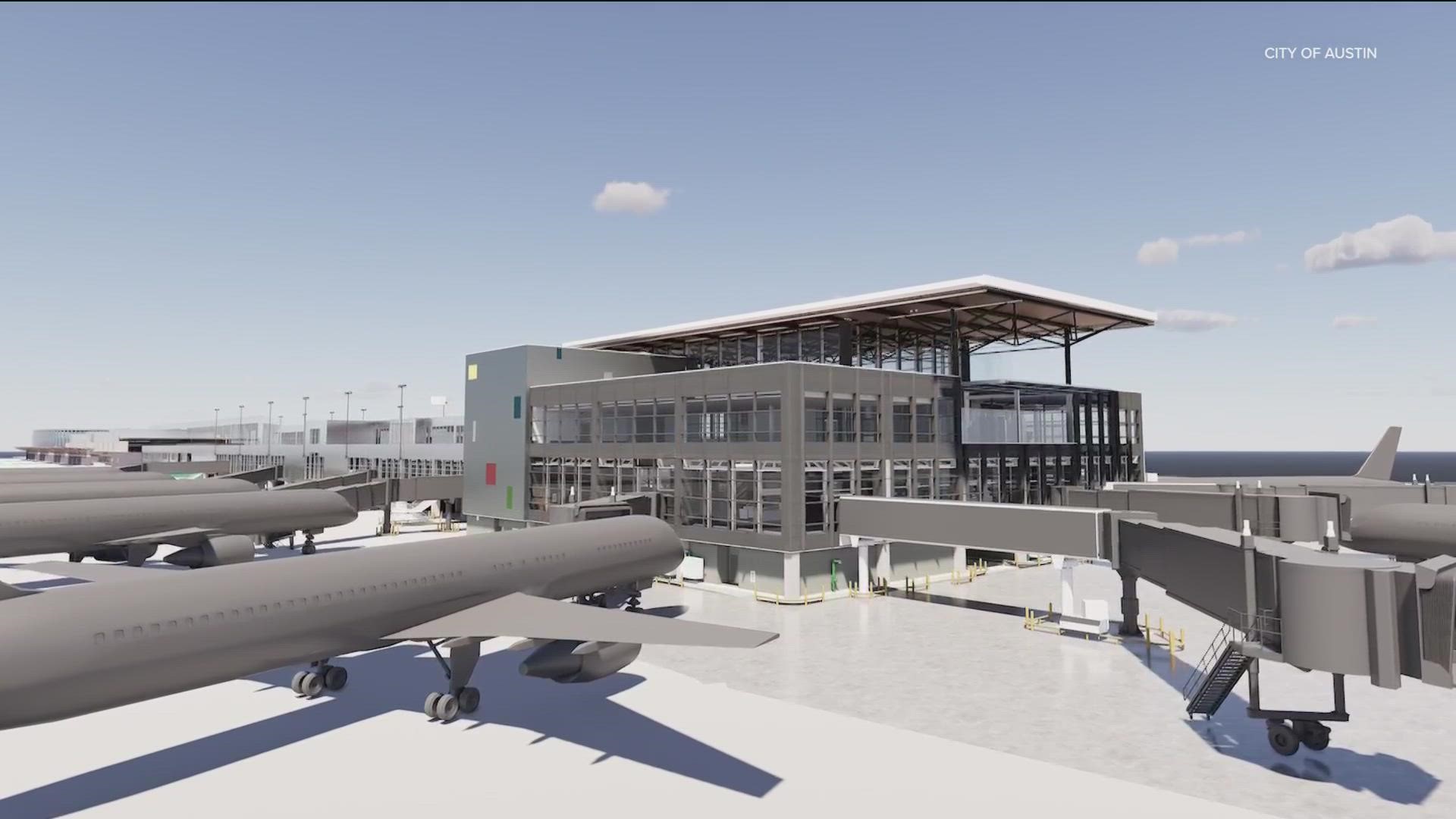 We're getting an idea of what a new terminal at Austin's airport is expected to look like.