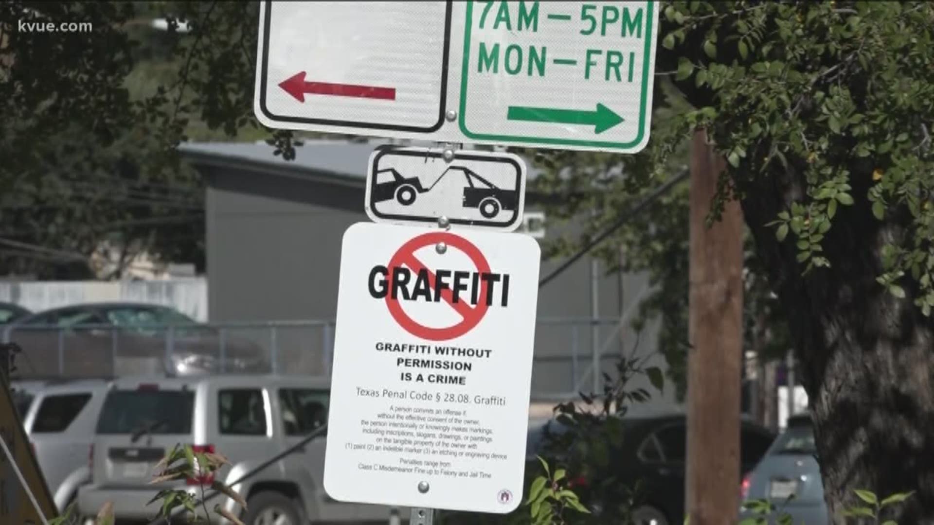 The City put up "no graffiti" signs a couple of weeks ago where the Hope Outdoor Gallery used to be.