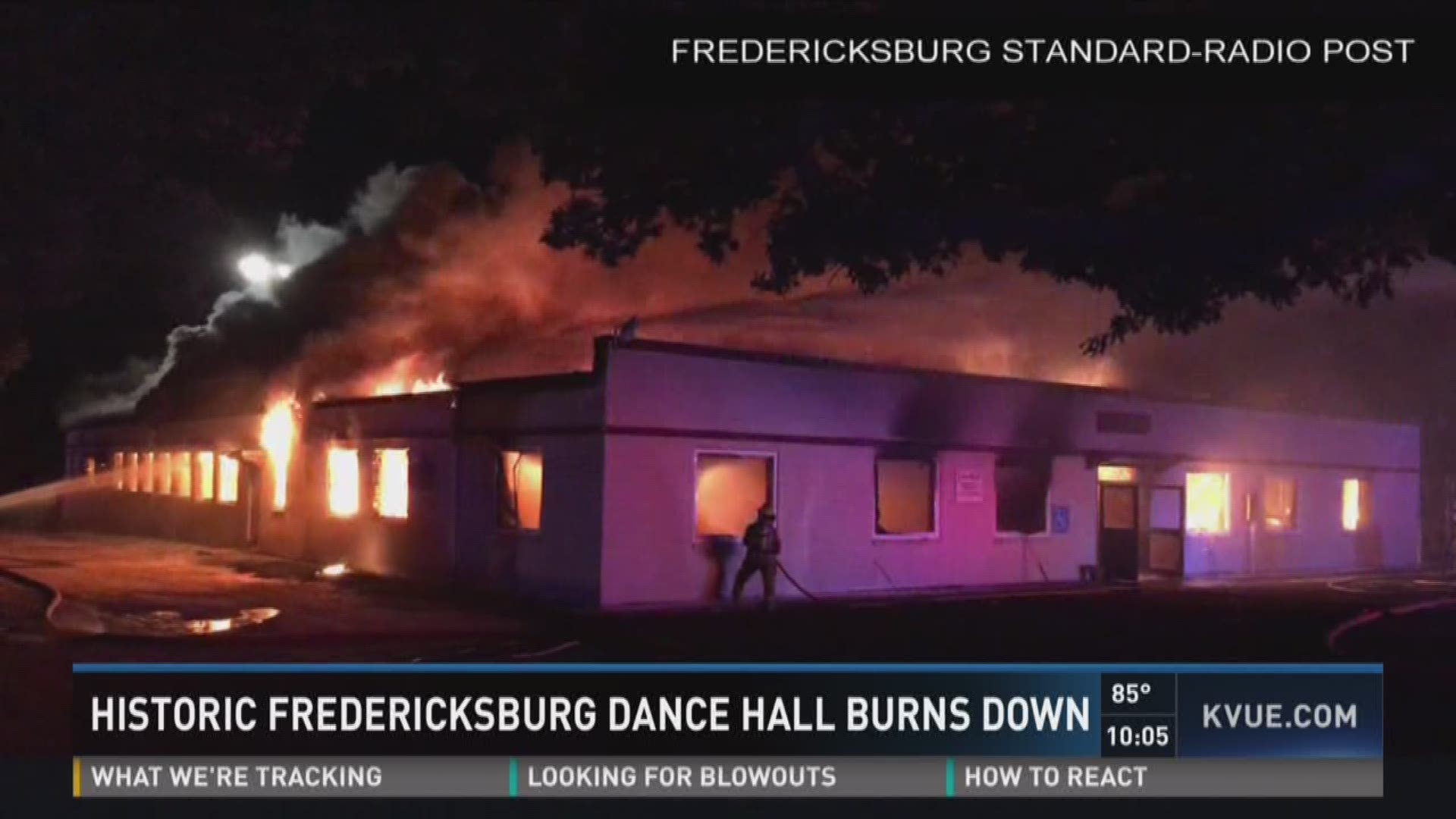 Historic Fredericksburg dance hall burned down