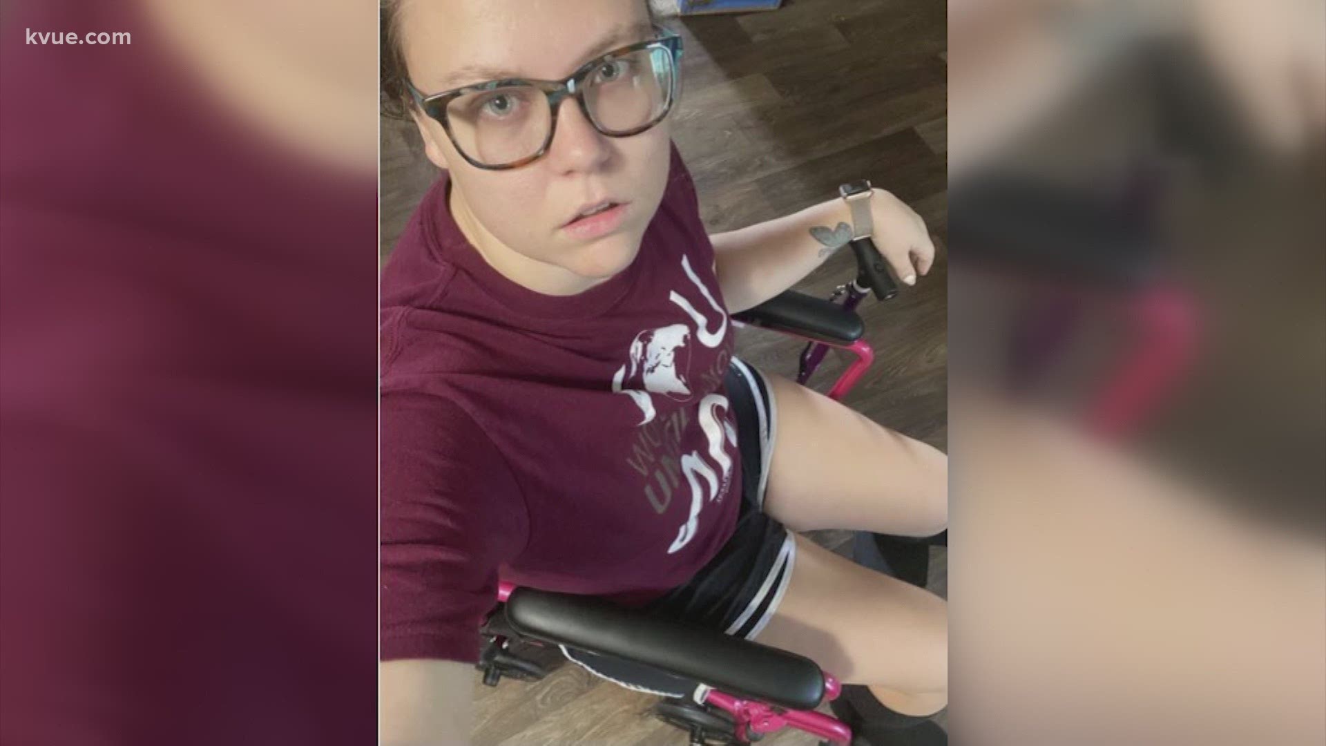 In the past nine months, Miranda Erlanson said she's visited the emergency room three times and has been hospitalized 17 times. Now, she's in a wheelchair.