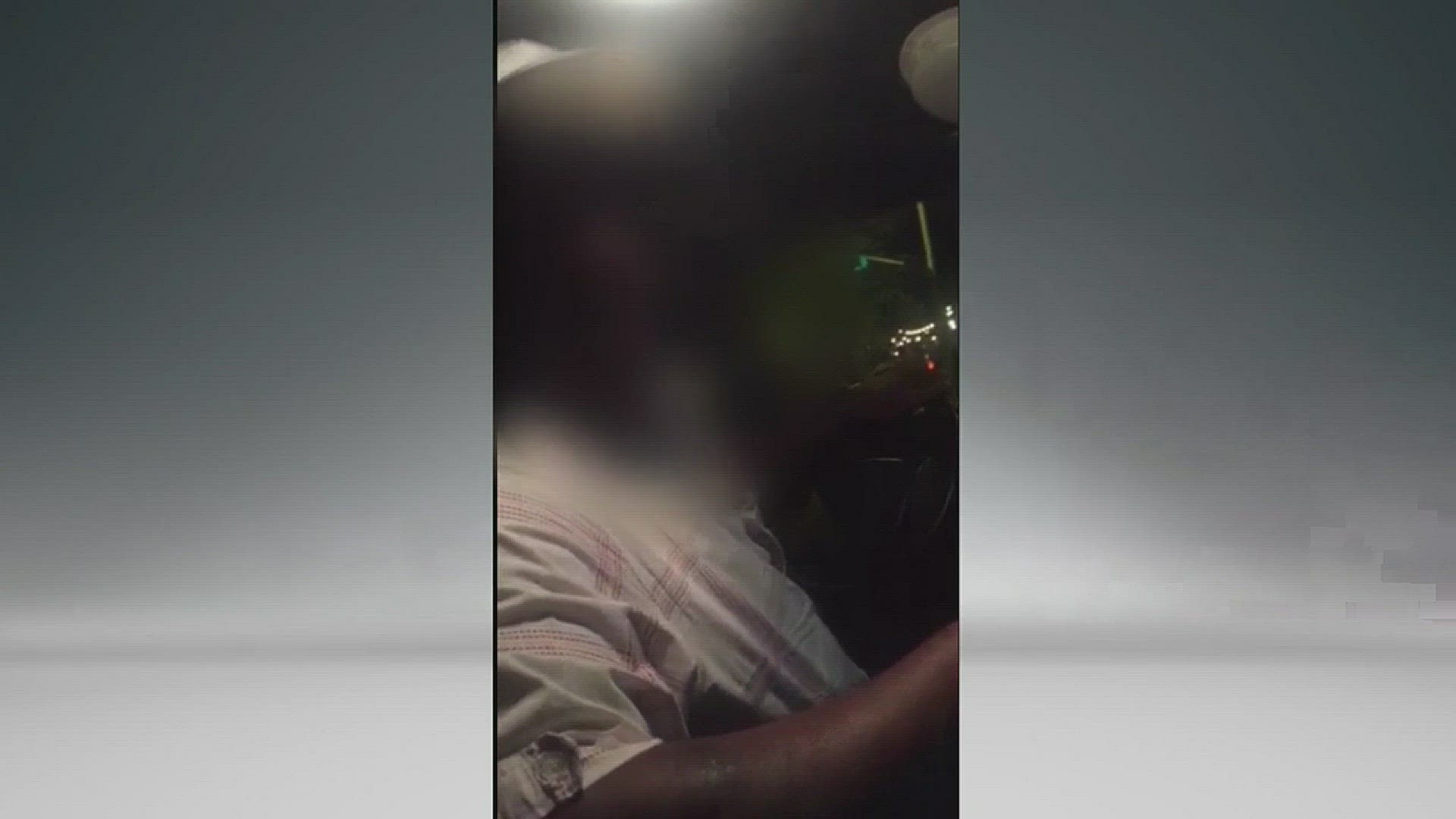Viral video of cab driver kicking passengers out of car. The driver's face has been blurred and expletives have been bleeped out.