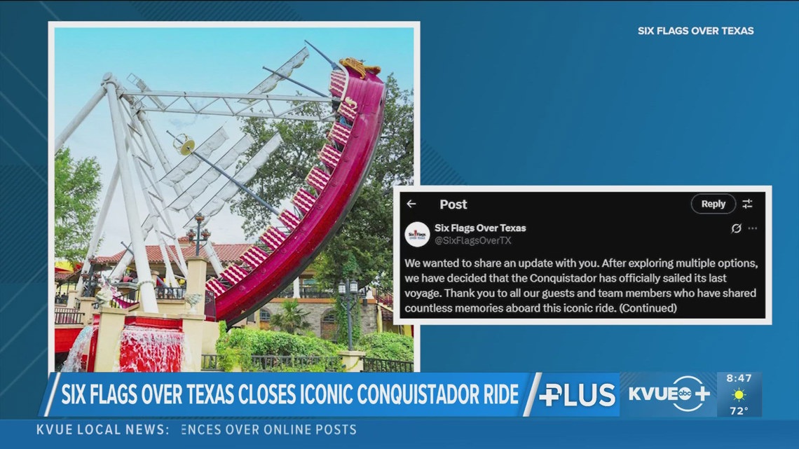 Six Flags Over Texas Conquistador Closure