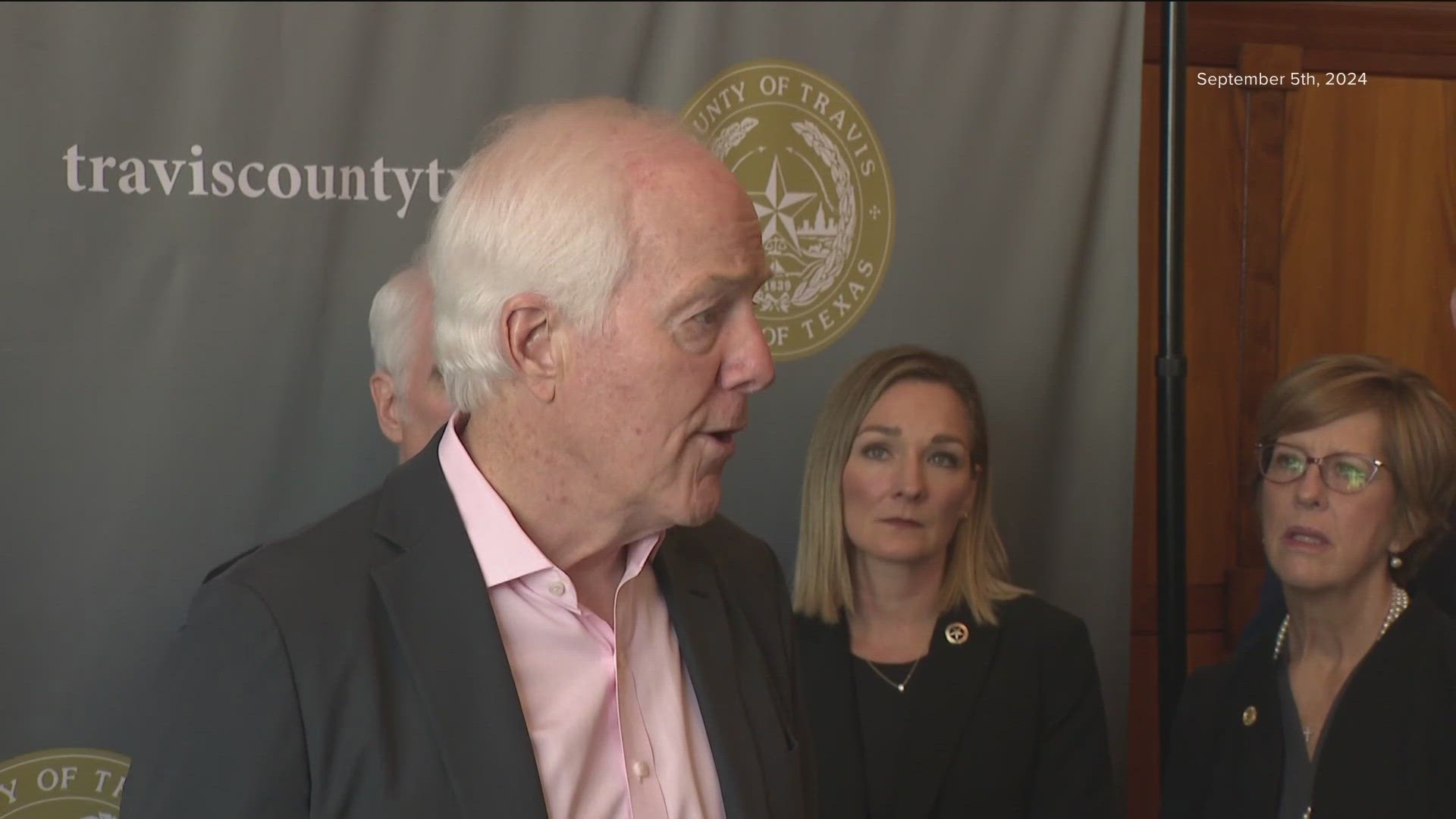 Cornyn said he would run for Senate majority leader after incumbent Mitch McConnell announced his decision to step down from his role. 