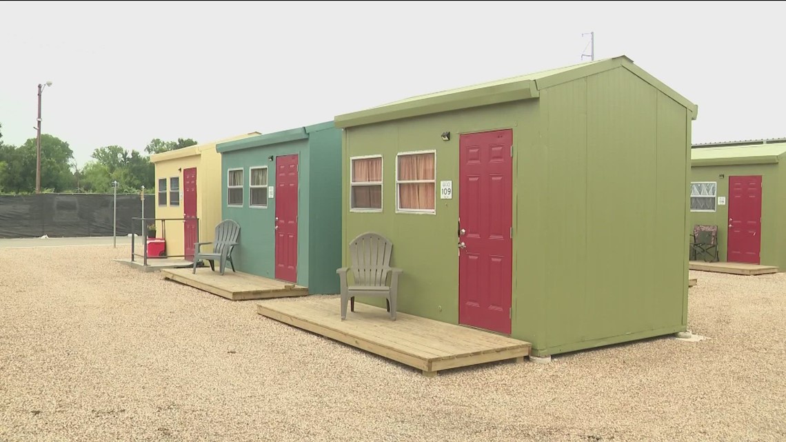 Dozens of tiny homes built at Esperanza Community for people experiencing homelessness