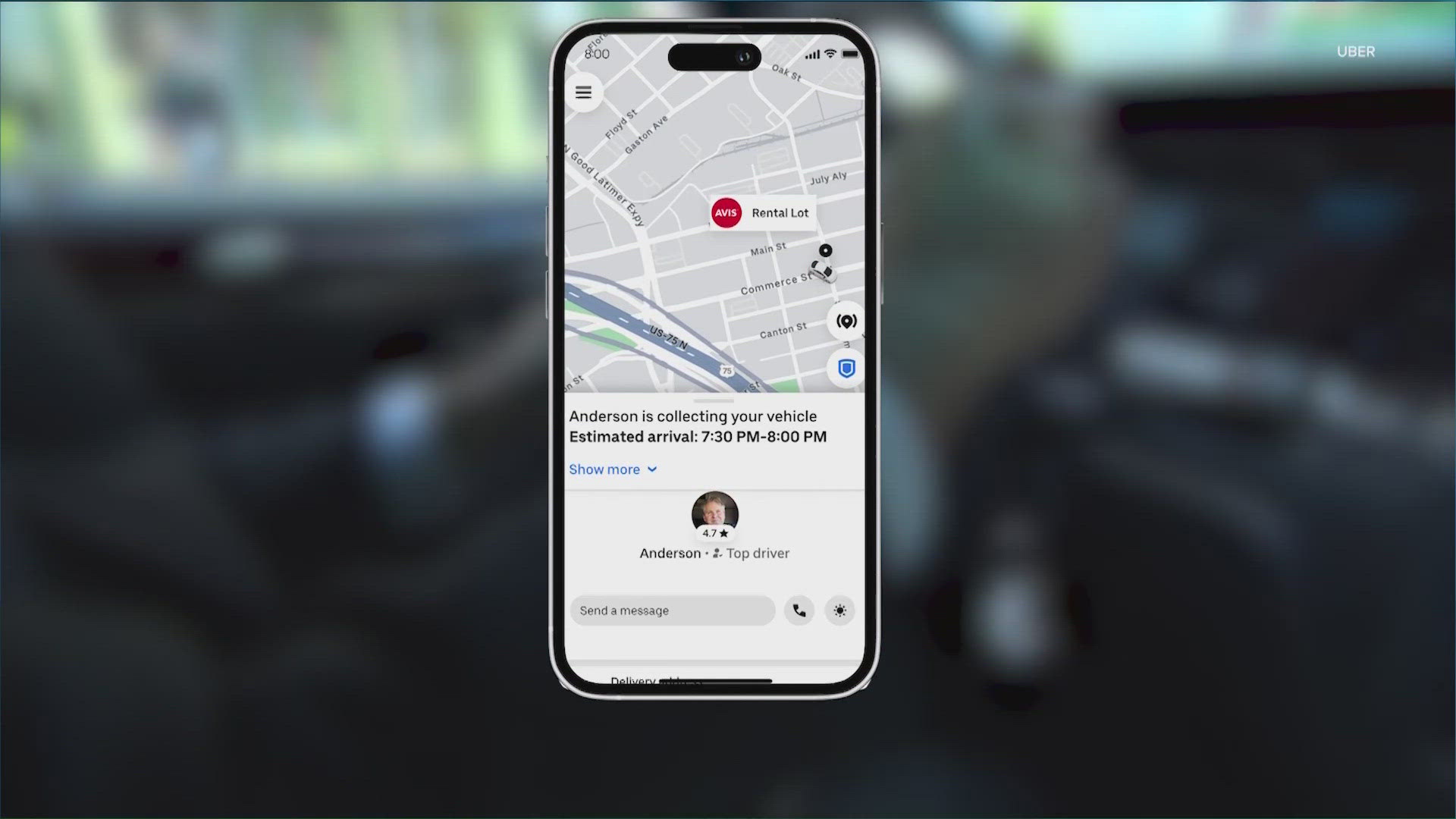 The company said vehicles will come to customers directly, instead of having them stop at a rental lot. 