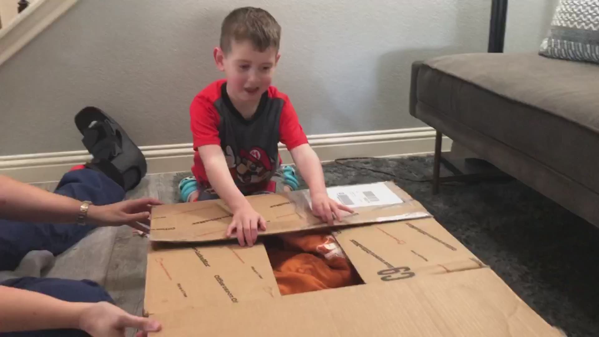Jonah, 5, is a big Longhorns fan. On Monday, he got a special surprise.