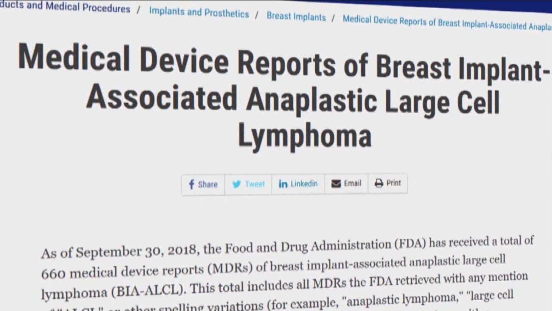 The FDA has released thousands of reports – previously hidden from the public – showing problems with medical devices.