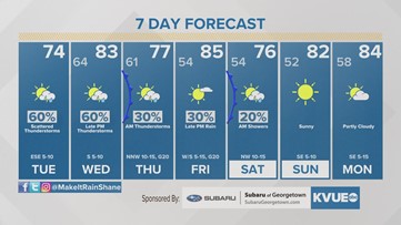 Strong storms possible Tuesday and Wednesday