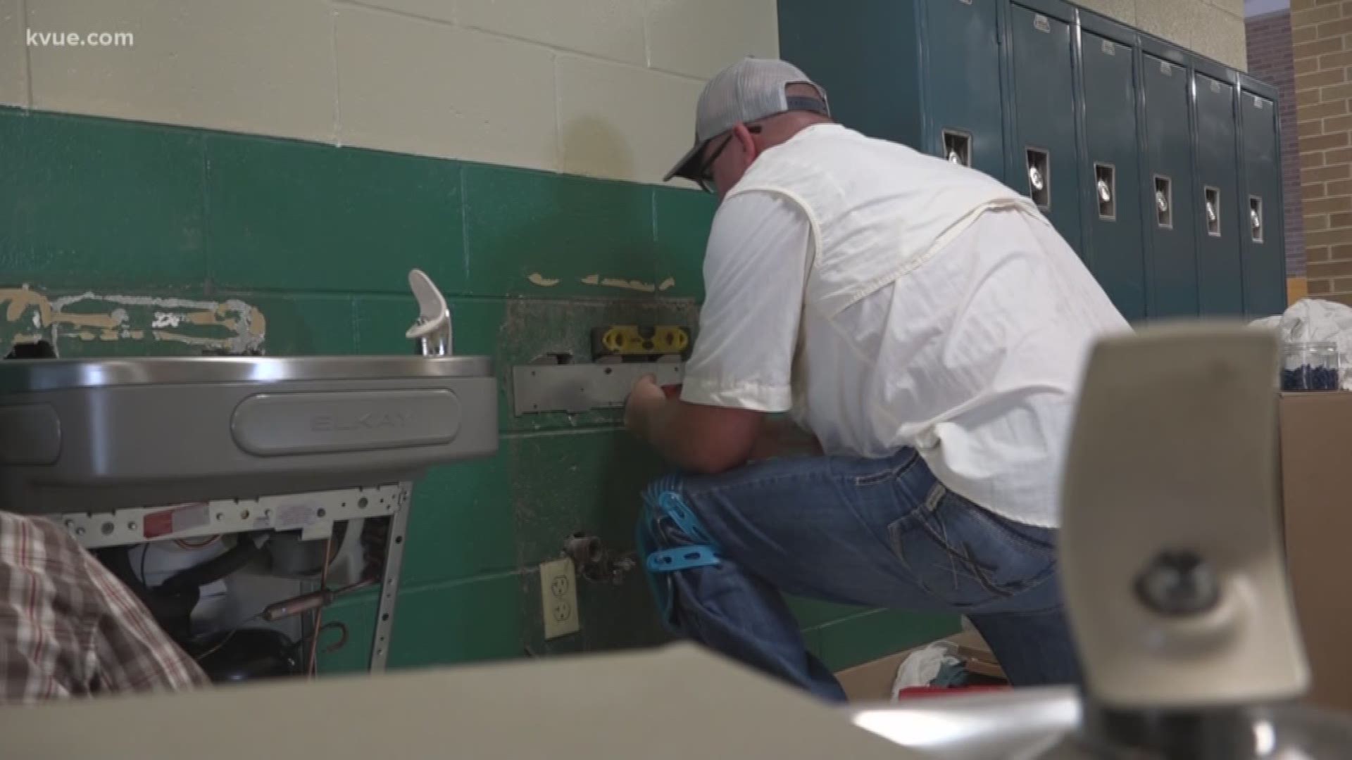 Concern over lead levels has the Austin school district changing out water fountains in some schools this week.