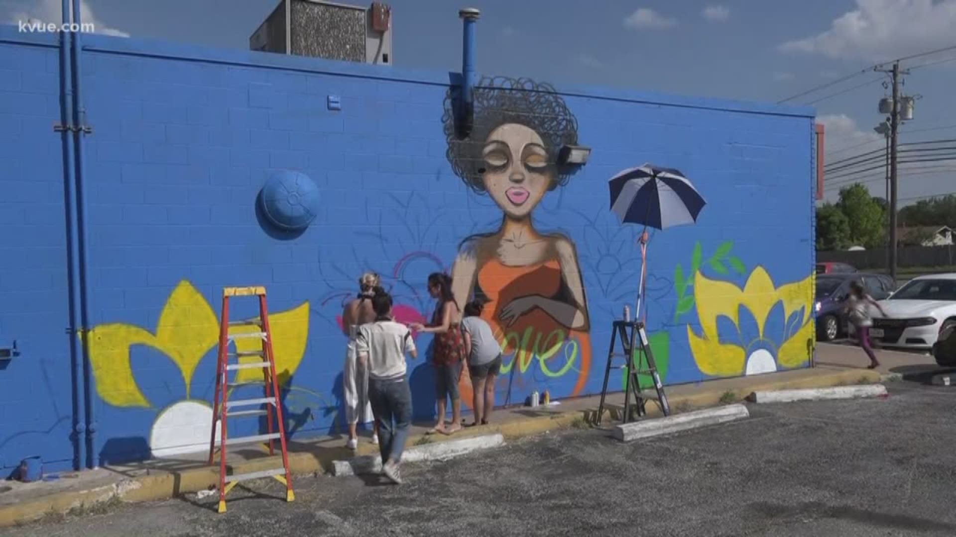 East Austin mural brought back to life after years of fading, tagging