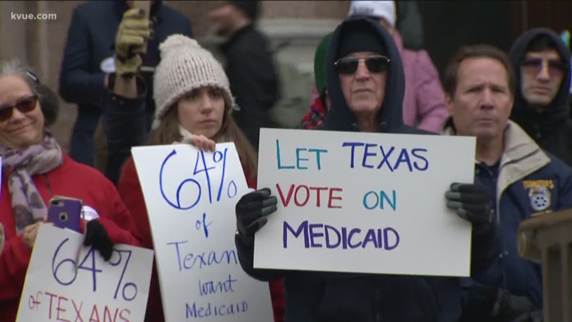 A call to expand Medicaid was the purpose behind a rally at the State Capitol Monday.