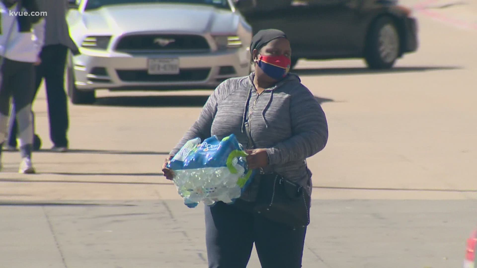 Austin groups helped distribute bottled water amid a city-wide boil water notice. Community groups helped seniors and home-bound residents with medical needs.
