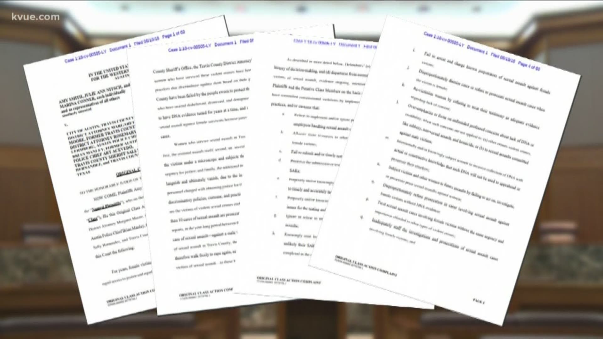 A federal judge has thrown out a lawsuit that claimed sexual assault cases were not handled properly.