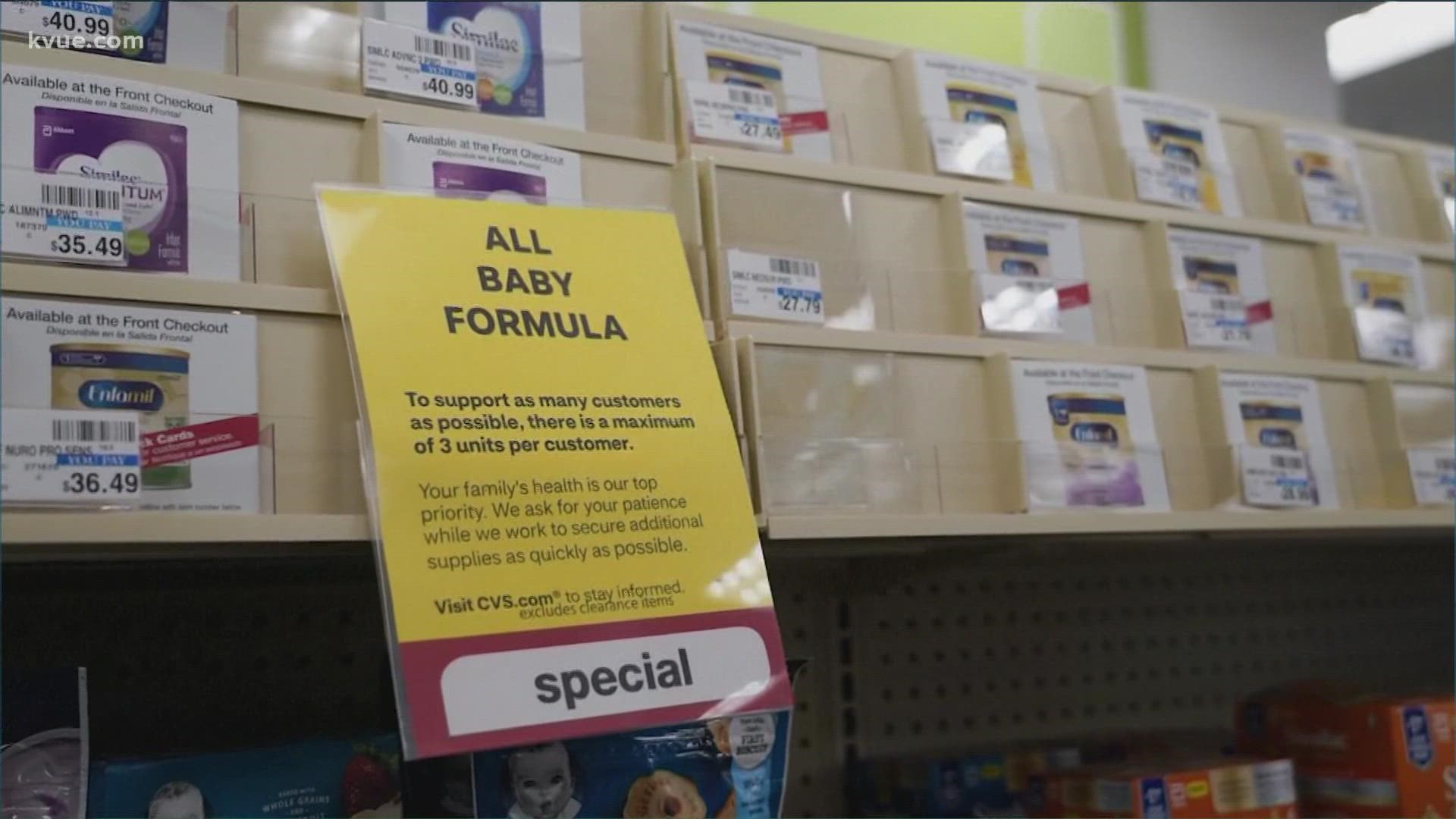 The milk bank's director said it is receiving more calls amid the shortage from worried parents looking to keep their babies fed.