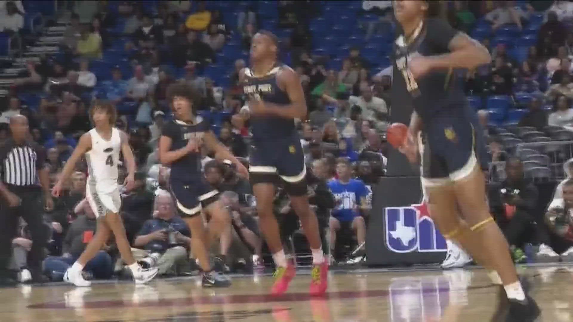 The No. 2 Stony Point boys basketball team (38-2) fell to No. 1 Plano East (40-0), 53-41, in the UIL 6A State Championship game Saturday night.