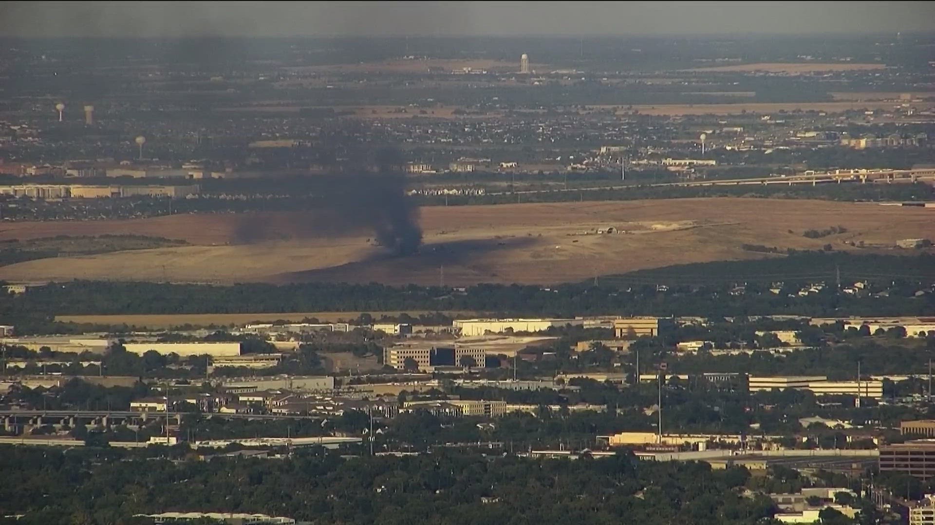 Thick smoke has been billowing into the sky over northeast Austin from a fire that burned at the Austin Community Landfill.