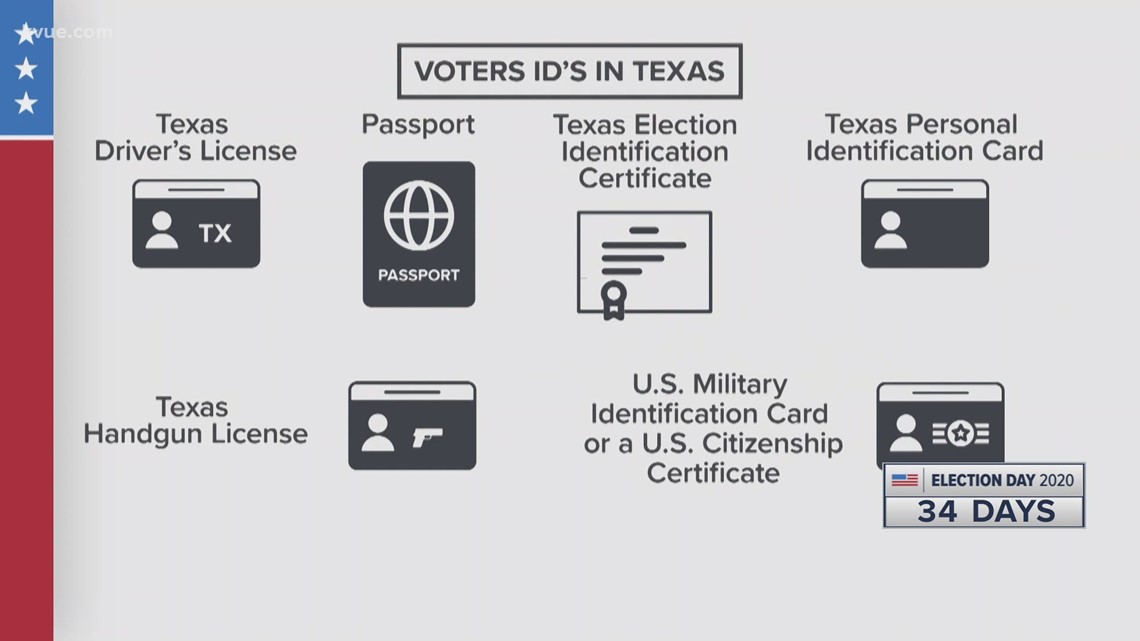 valid forms of id to vote in texas