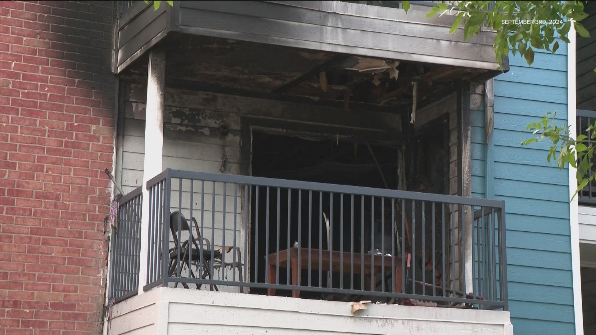 Two people in a neighboring apartment suffered life-threatening injuries in the fire.