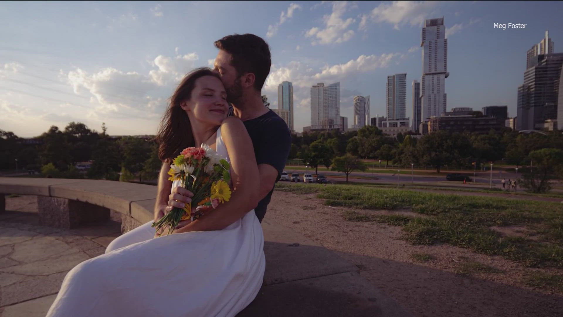 After Beryl, a couple decided to take refuge in Austin by staying with friends. While driving from Houston, they figured they could continue their love story.