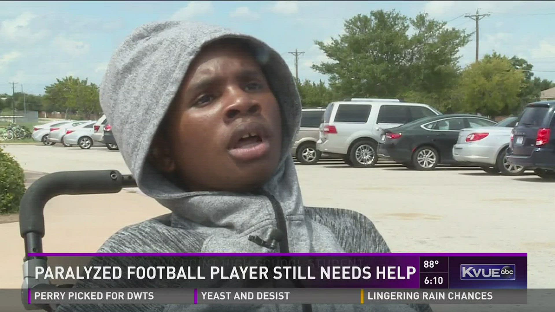 Paralyzed football player still needs help