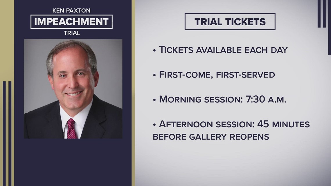 How Texans Can Watch Ken Paxton's Impeachment Trial In Person | Kvue.com