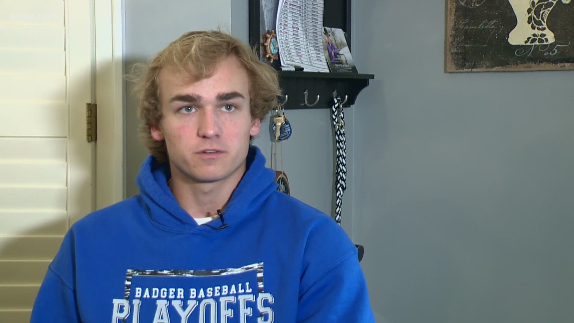 Lampasas senior Ace Whitehead has a fire burning inside him. He almost quit baseball after his cousin's passing, but now he's proving a loved one right.