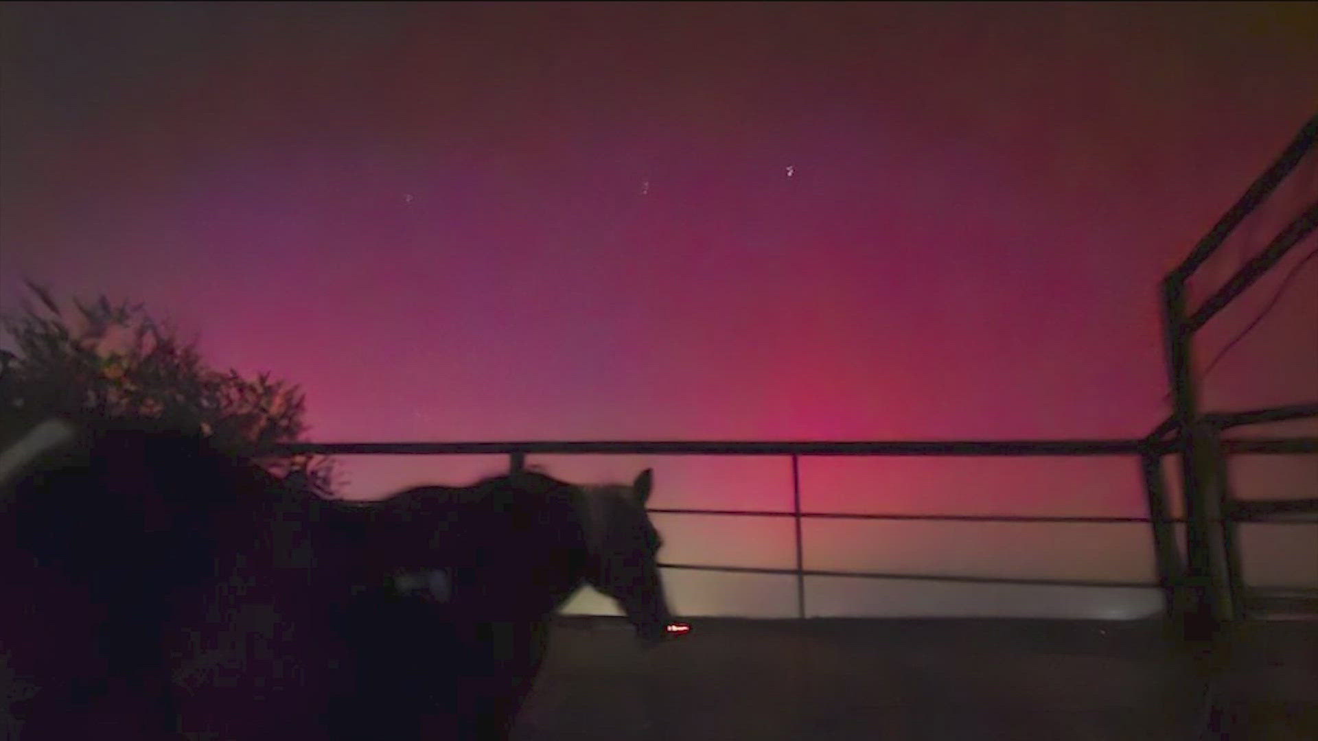 The geometric storm created a colorful show over parts of the U.S.