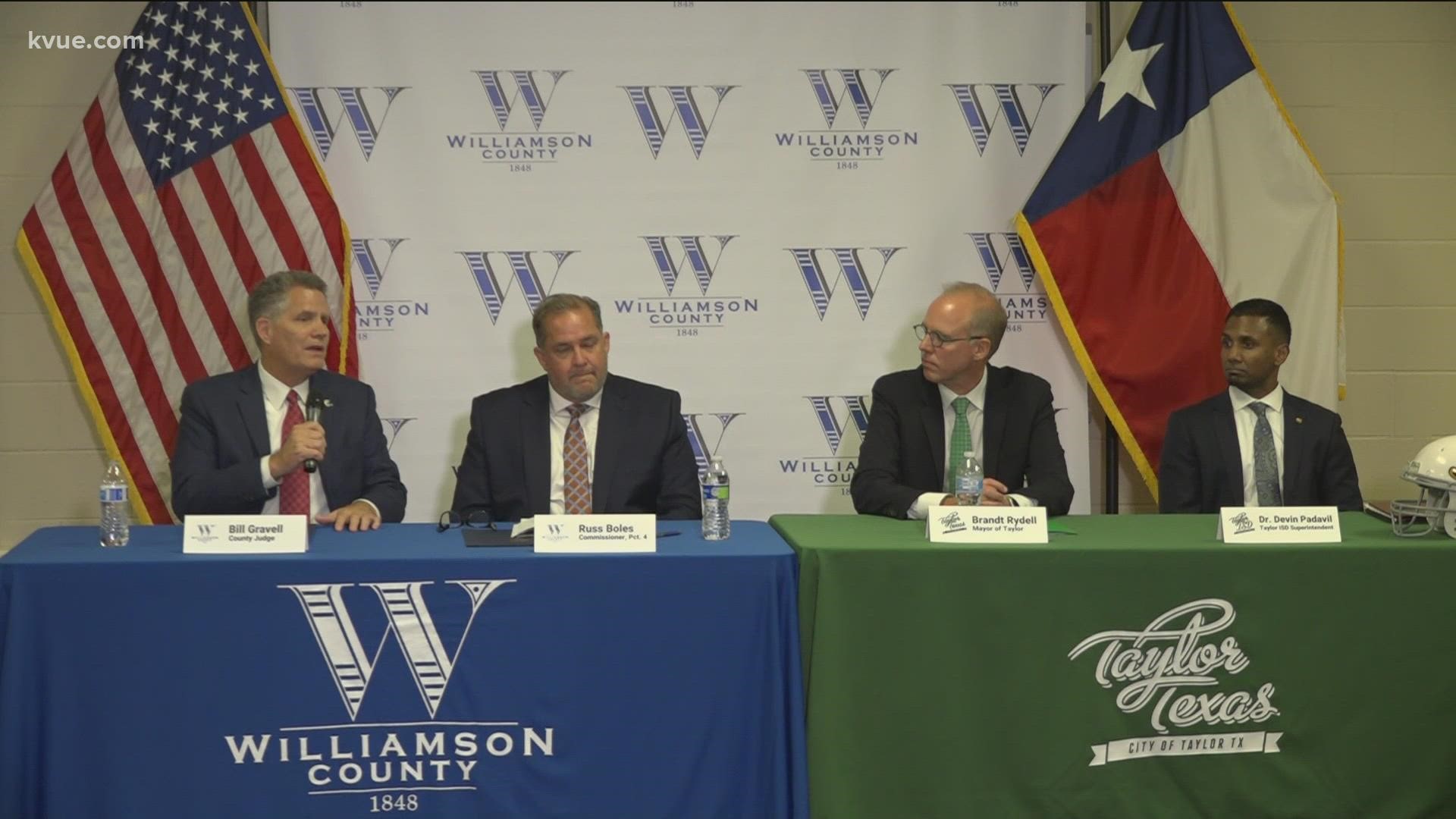 Local Williamson County and City of Taylor lawmakers are welcoming Samsung as it considers Taylor for a $17 billion plant.