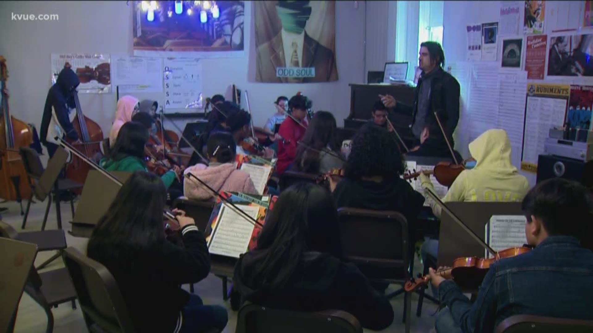 The songs won't stop for the orchestra program at one Austin middle school.