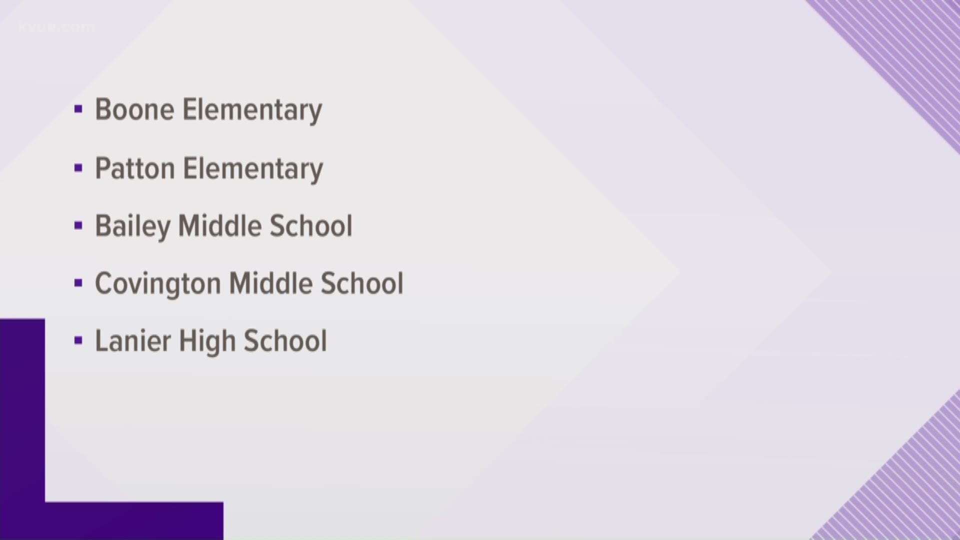 Austin ISD is responding to a new report that found elevated levels of lead in the drinking water at five schools.