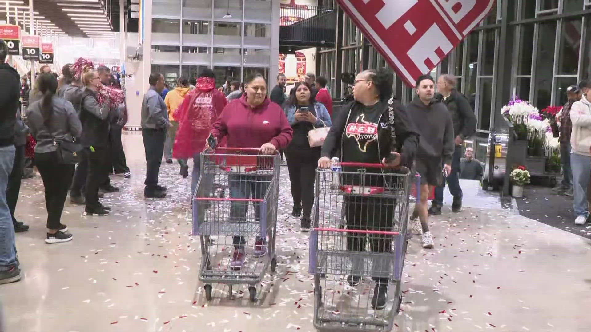 The remodeled store features 145,000-square feet, officially open to shoppers Wednesday.