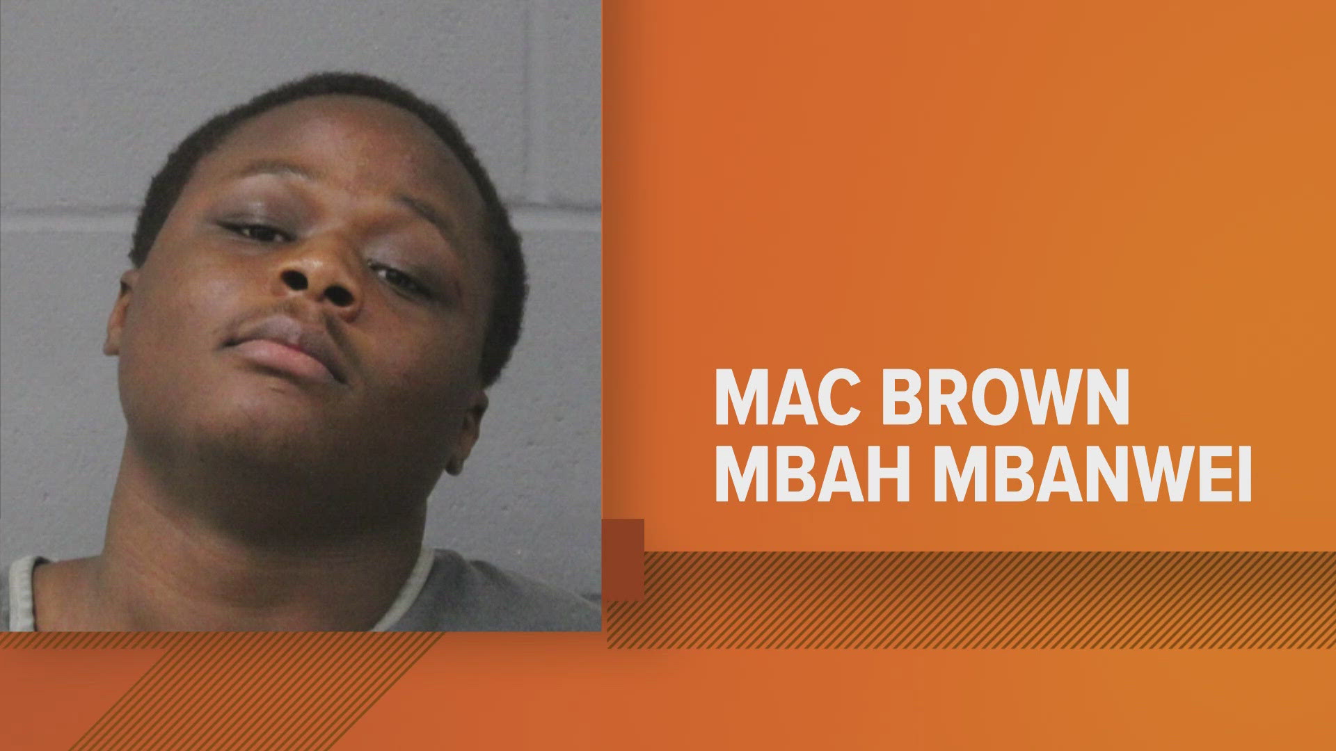 18-year-old Mac Brown Mbah Mbanewi is charged after court documents say he stabbed 18-year-old Darrin Lovin on campus.