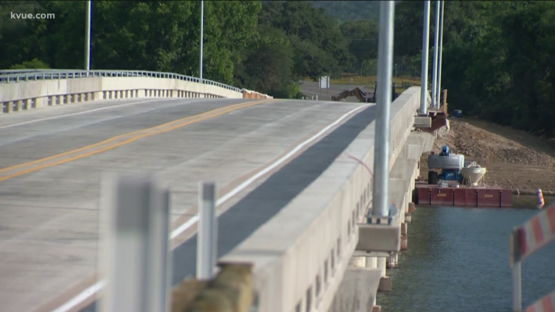 It's been seven months since floodwaters washed through Central Texas, taking the RM 2900 bridge in Kingsland with them.
